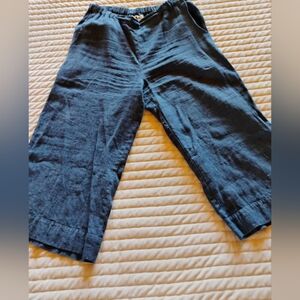 Flax wide leg linen pants - check sizing listed!